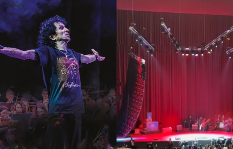 ¡Tremendo susto! Pantalla cae en pleno concierto de ‘El Tri’ en el Auditorio Nacional