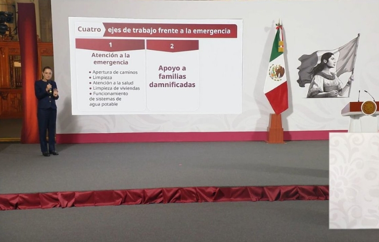 Anuncia Sheinbaum plan nacional ante emergencias por lluvias