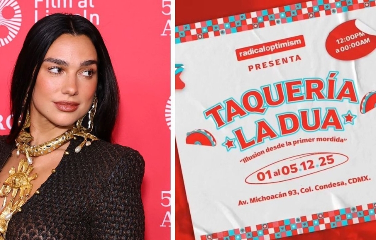 Dua Lipa abrirá taquería temporal en CDMX por motivo de su gira